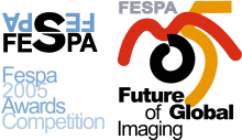 Официальный Логотип FESPA Awards 2005 — 14-й всемирной олимпиады высокотехнологичной полиграфии (Мюнхен)